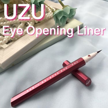 EYE OPENING LINER BURGUNDY/UZU BY FLOWFUSHI/リキッドアイライナーを使ったクチコミ（1枚目）