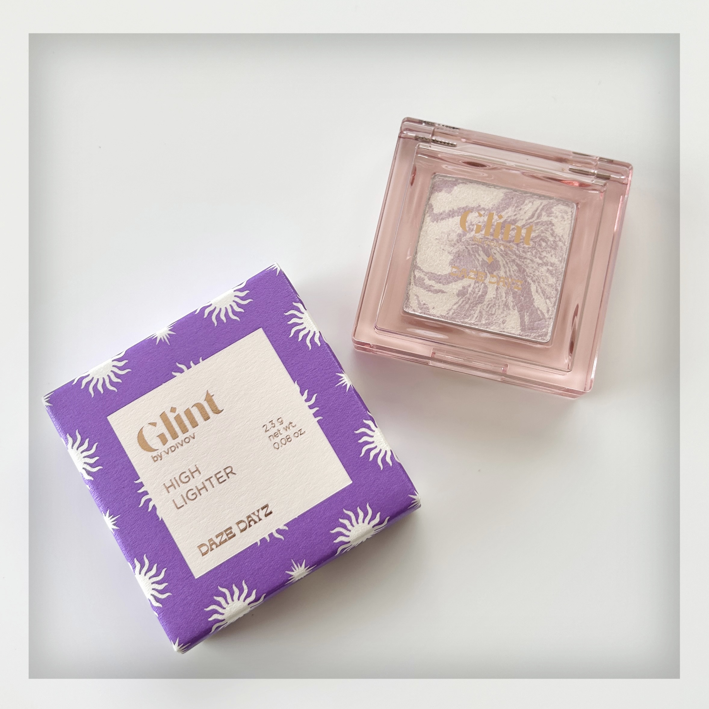 マーブルベイクドハイライター/Glint/パウダーハイライトを使ったクチコミ（2枚目）