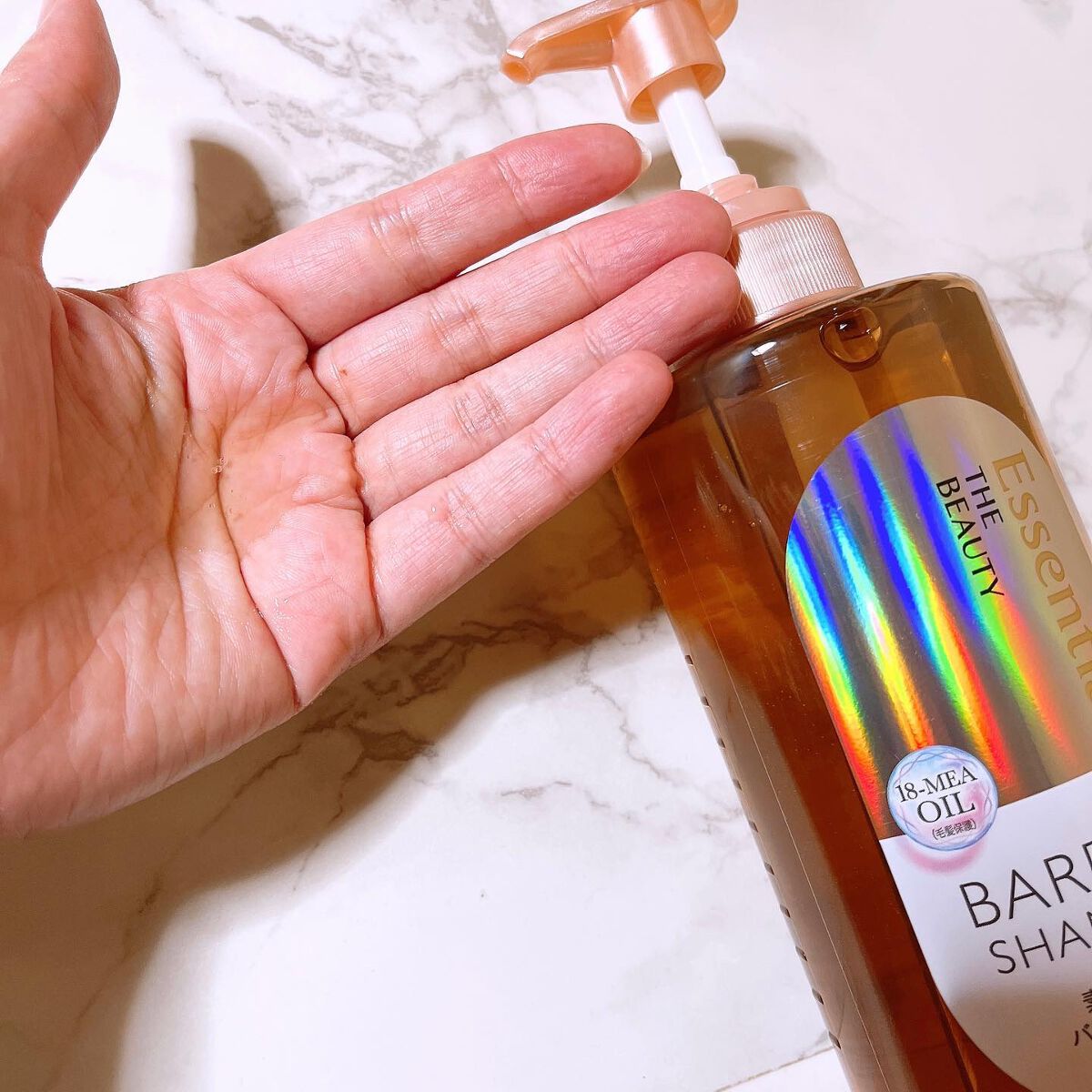 ザビューティ 髪のキメ美容素髪を守る バリアシャンプー/コンディショナー/エッセンシャル/シャンプー・コンディショナーを使ったクチコミ(2枚目)