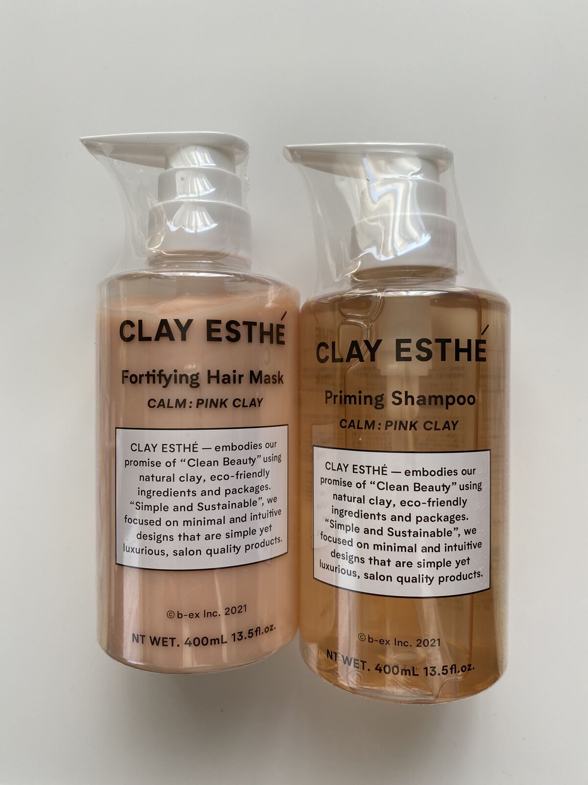 プライミングシャンプー/フォーティファイングヘアマスク ピンククレイ シャンプー本体 400ml/クレイエステ/サロンシャンプーを使ったクチコミ（1枚目）