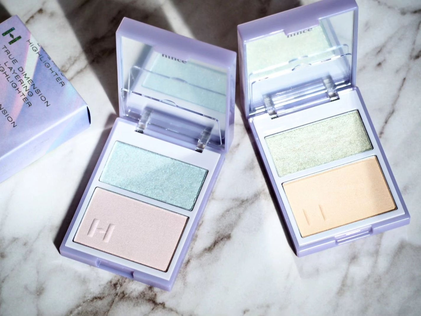 トゥルーディメンションレイヤリングハイライター/hince/パウダーハイライトを使ったクチコミ(2枚目)
