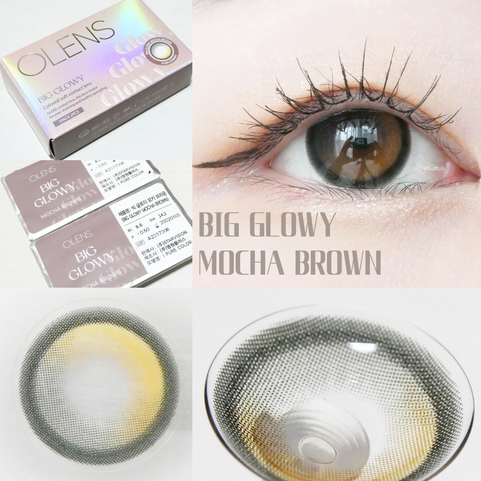 ビッグ グローイ 1Month/OLENS/１ヶ月（１MONTH）カラコンを使ったクチコミ（2枚目）