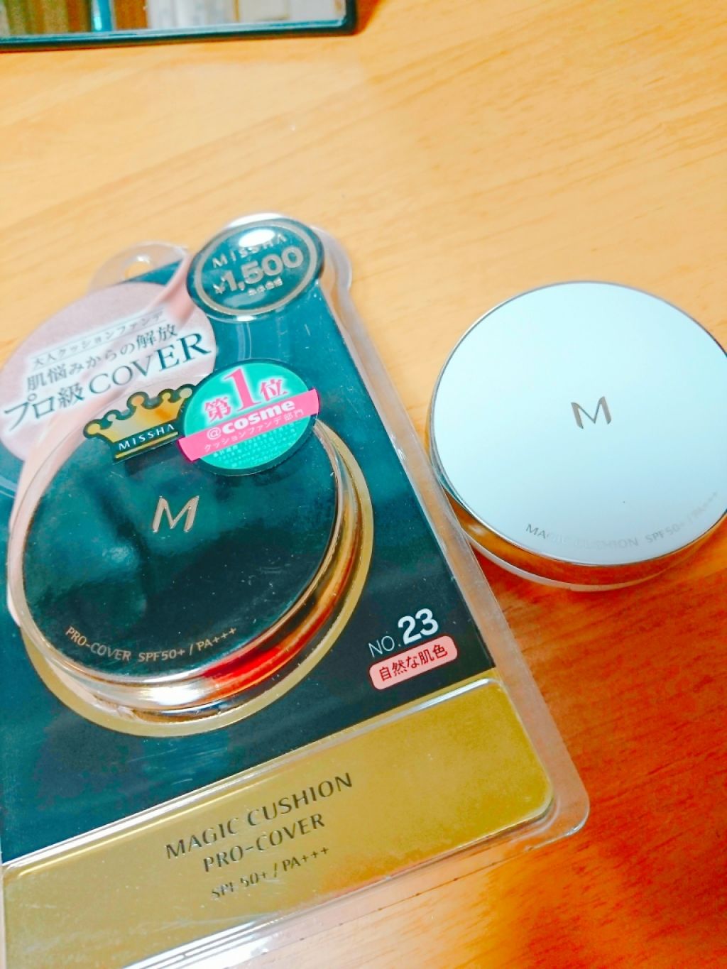 M クッションファンデーション(マット)/MISSHA/クッションファンデーションを使ったクチコミ（1枚目）