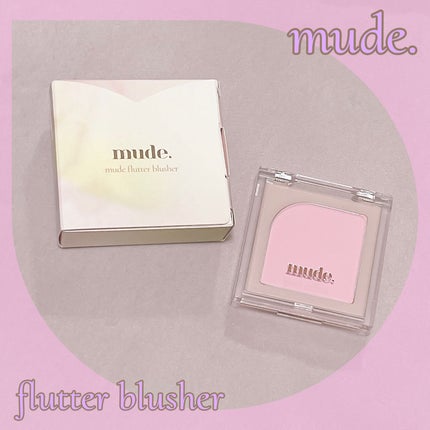 フラッターブラッシャー 10 ヘブンピンク/mude/パウダーチークの画像
