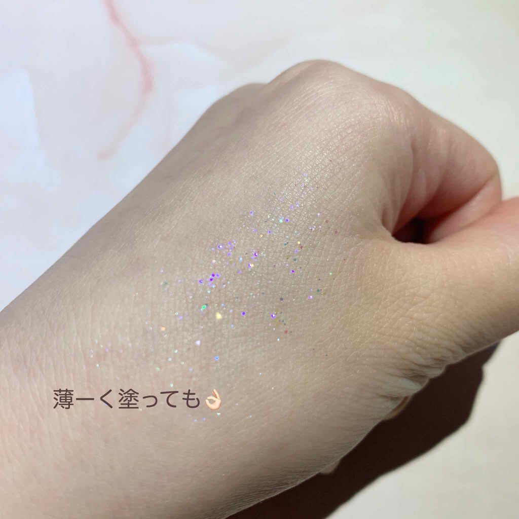 リキッド グリッター シャドウ/rom&nd/グリッターを使ったクチコミ(5枚目)