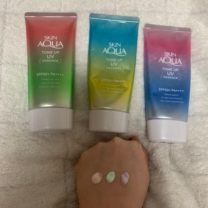 スキンアクア トーンアップUVエッセンス/スキンアクア/日焼け止めクリームを使ったクチコミ(2枚目)