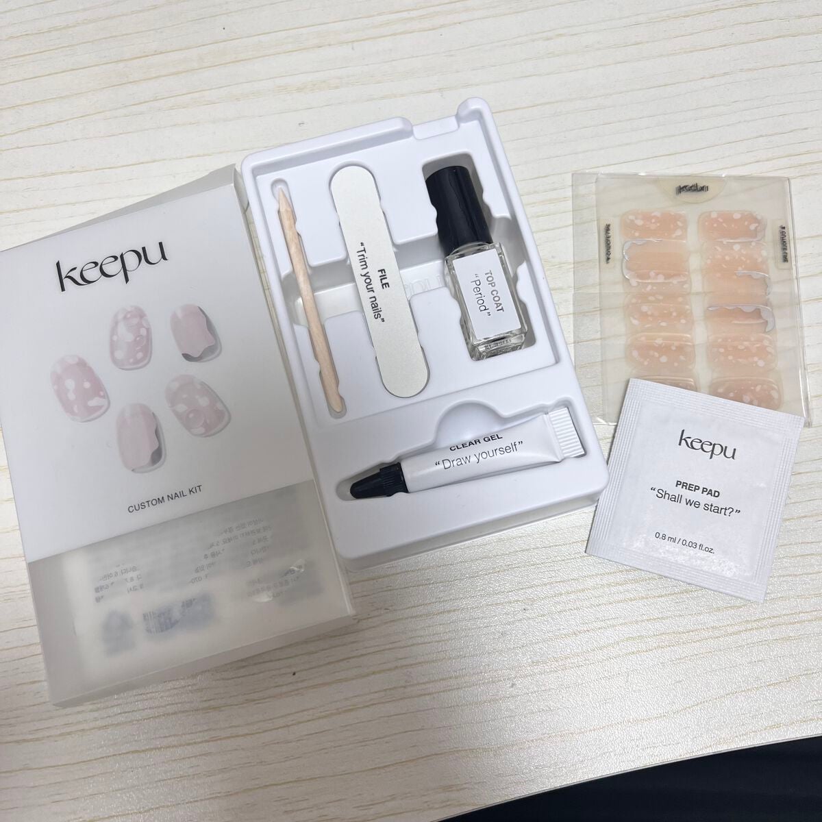 セルフカスタム ネイルシール/KEEPU/ネイルシールを使ったクチコミ(2枚目)