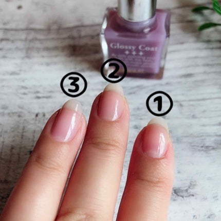 グロッシーコート/スキューズミー/オールインワンネイルを使ったクチコミ(2枚目)