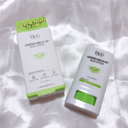 グリーンマイルドサンスティック SPF50+ PA++++/Dr.G/日焼け止めスティックを使ったクチコミ(1枚目)