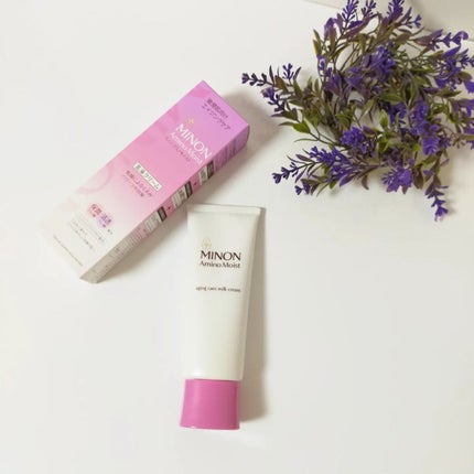 アミノモイスト エイジングケア ミルククリーム/ミノン/フェイスクリームを使ったクチコミ(2枚目)