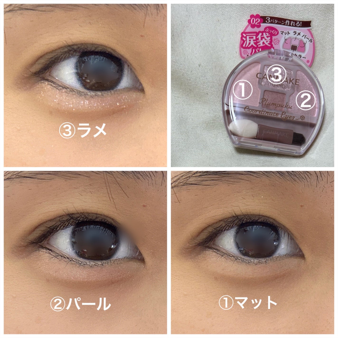 プランぷくコーデアイズ/キャンメイク/パウダーアイシャドウを使ったクチコミ(3枚目)