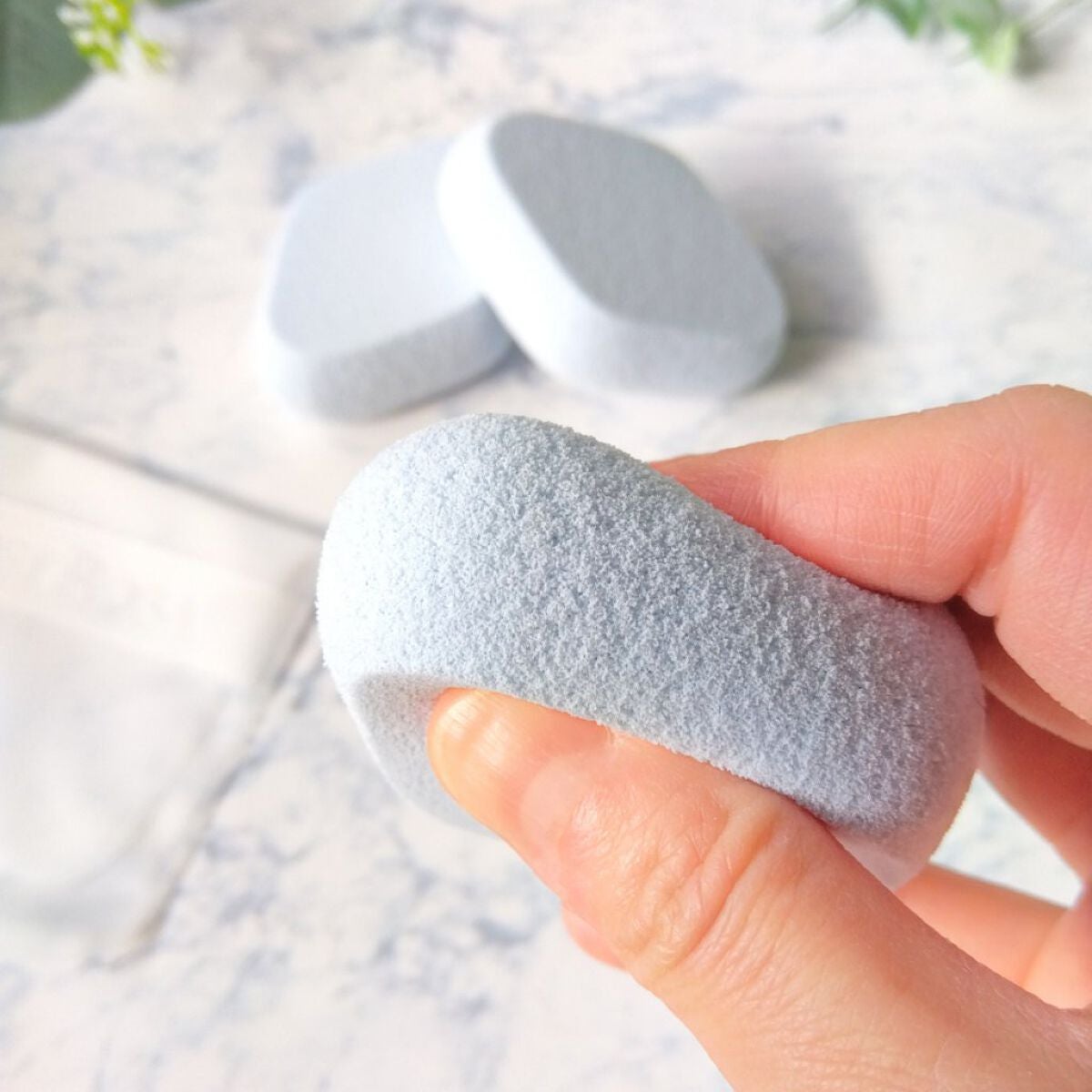 シフォンタッチスポンジN ダイヤ型 3P BL /ロージーローザ/パフ・スポンジを使ったクチコミ(5枚目)