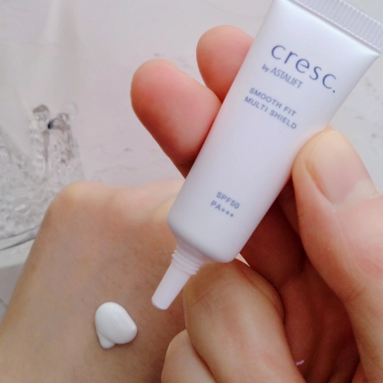 スムースフィット マルチシールド/cresc. by ASTALIFT/化粧下地を使ったクチコミ（2枚目）