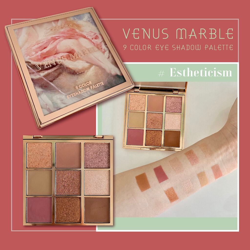 VenusMarble 9色アイシャドウパレット/Venus Marble/アイシャドウパレットを使ったクチコミ(1枚目)