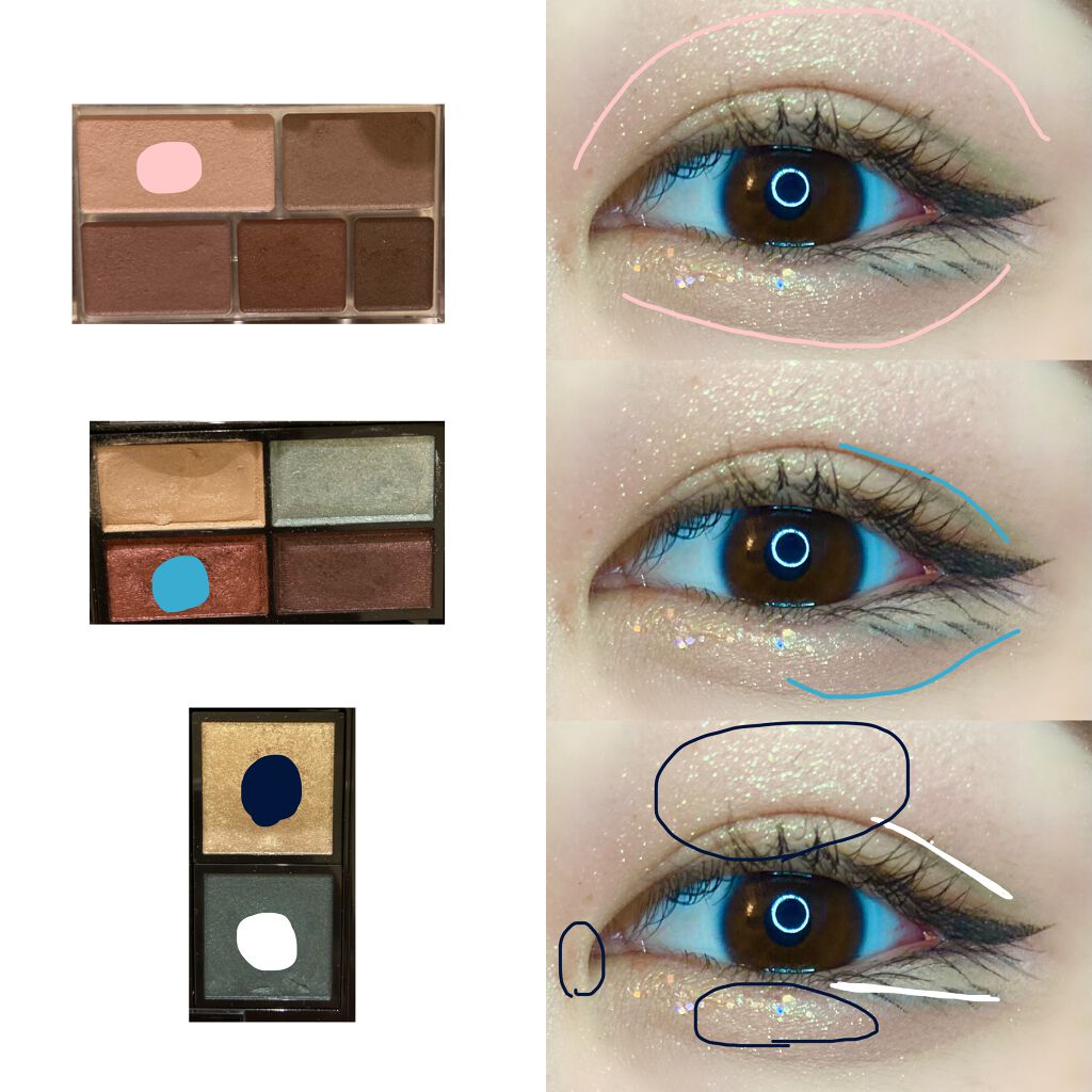 パーフェクトマルチアイズ/キャンメイク/アイシャドウパレットを使ったクチコミ（2枚目）