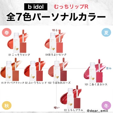 むっちリップR 101 こあくまカシス/b idol/口紅を使ったクチコミ（1枚目）