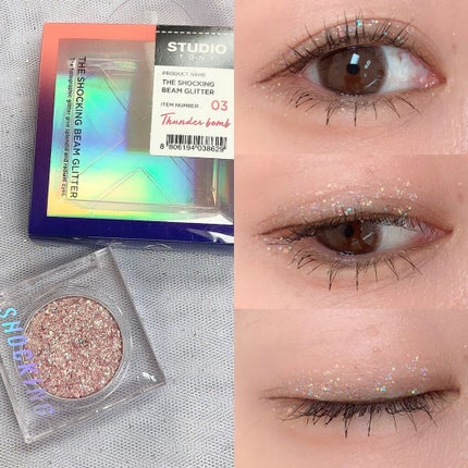 TONYMOLY ザショッキングビームグリッターのクチコミ「\キラッキラ✨大粒グリッター/
∴∵∴ ୨୧ ∴∵∴ ୨୧ ∴∵∴ ୨୧ ∴∵∴
#T.....」(2枚目)