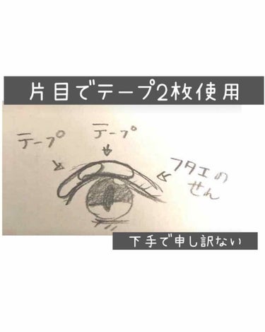 DAISO 二重テープのクチコミ「はい、あの〜すみません……前回のやつぅ……
けーしちゃいました☆申し訳ないdesu😇


ダイ.....」（2枚目）