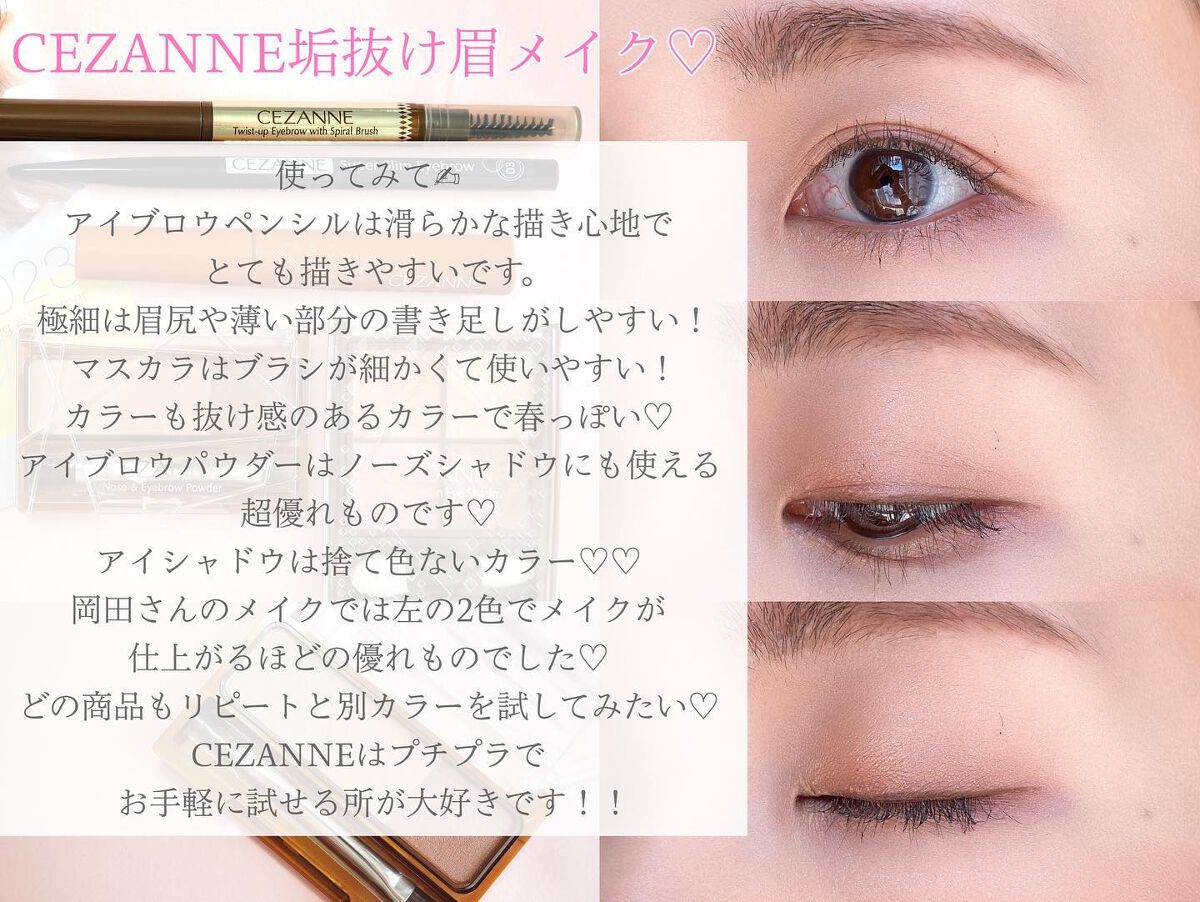 ノーズ&アイブロウパウダー/CEZANNE/パウダーアイブロウを使ったクチコミ(4枚目)