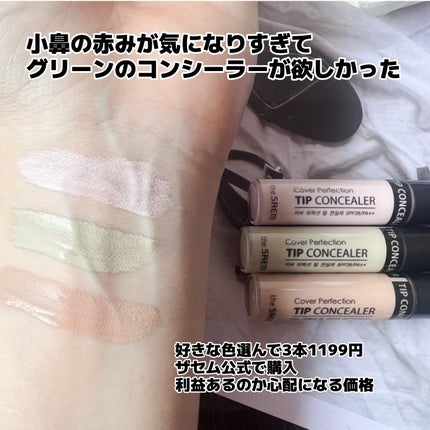 カバーパーフェクション チップコンシーラー/the SAEM/リキッドコンシーラーを使ったクチコミ(2枚目)