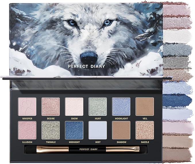 エクスプローラ12色 動物アイシャドウパレット オオカミ