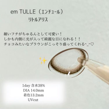 エンチュール /em TULLE(エンチュール)/カラーコンタクトレンズを使ったクチコミ（2枚目）