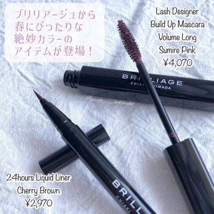 24hours リキッドライナー チェリーブラウン/ブリリアージュ/リキッドアイライナーを使ったクチコミ(2枚目)