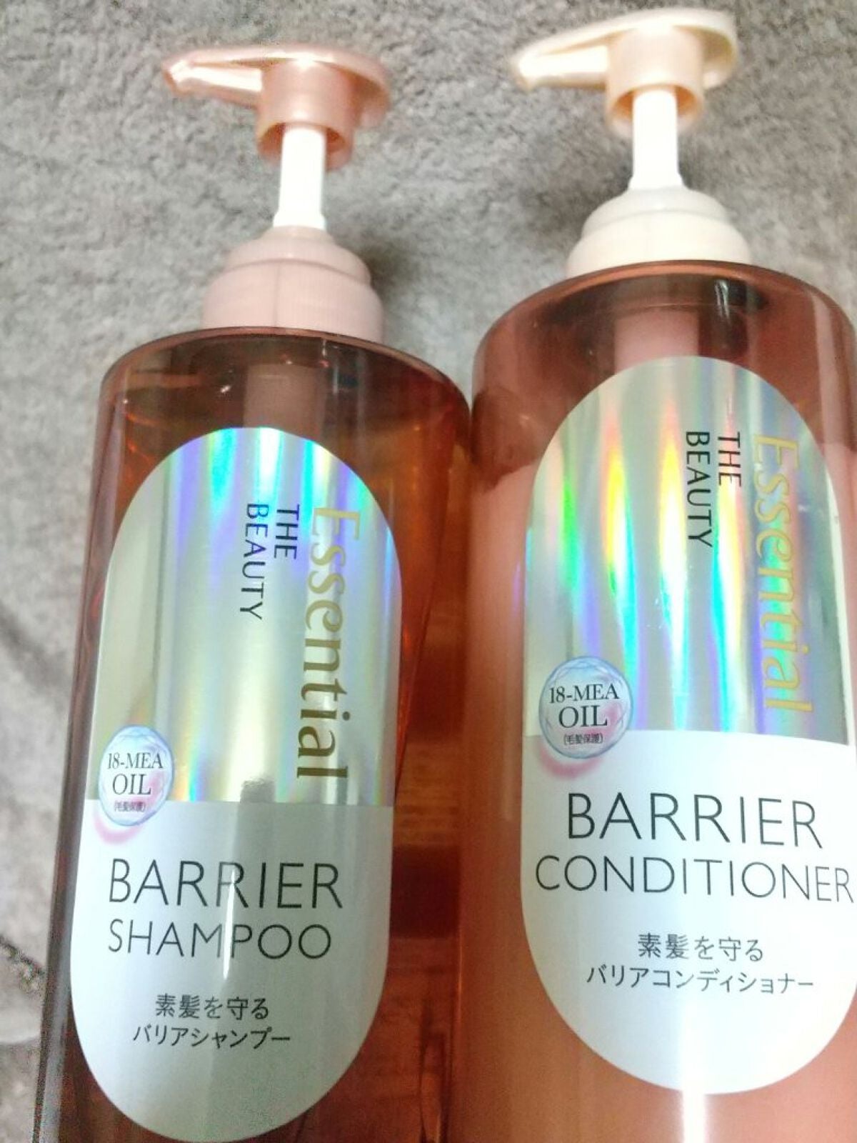ザビューティ 髪のキメ美容素髪を守る バリアシャンプー/コンディショナー/エッセンシャル/シャンプー・コンディショナーを使ったクチコミ(1枚目)