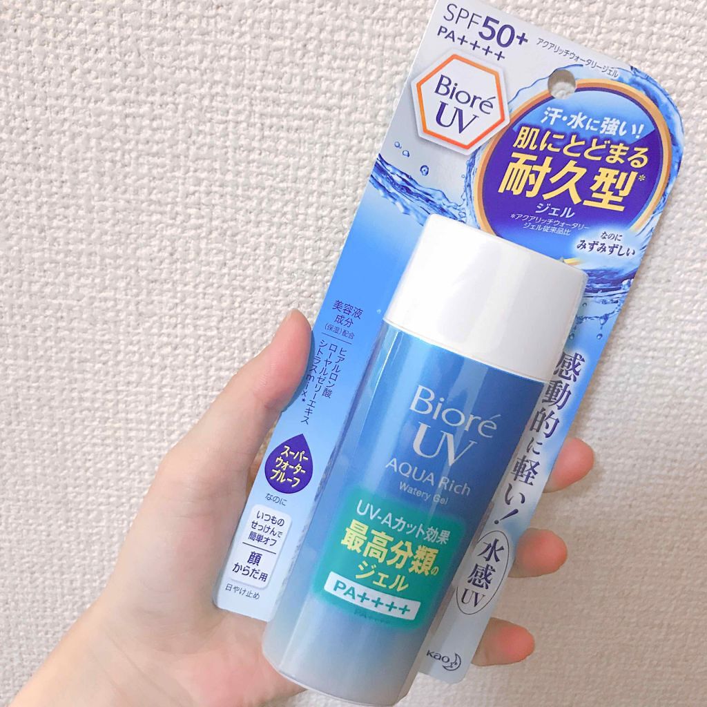 ビオレUV アクアリッチウォータリージェル /ビオレ/日焼け止め・UVケアを使ったクチコミ（1枚目）