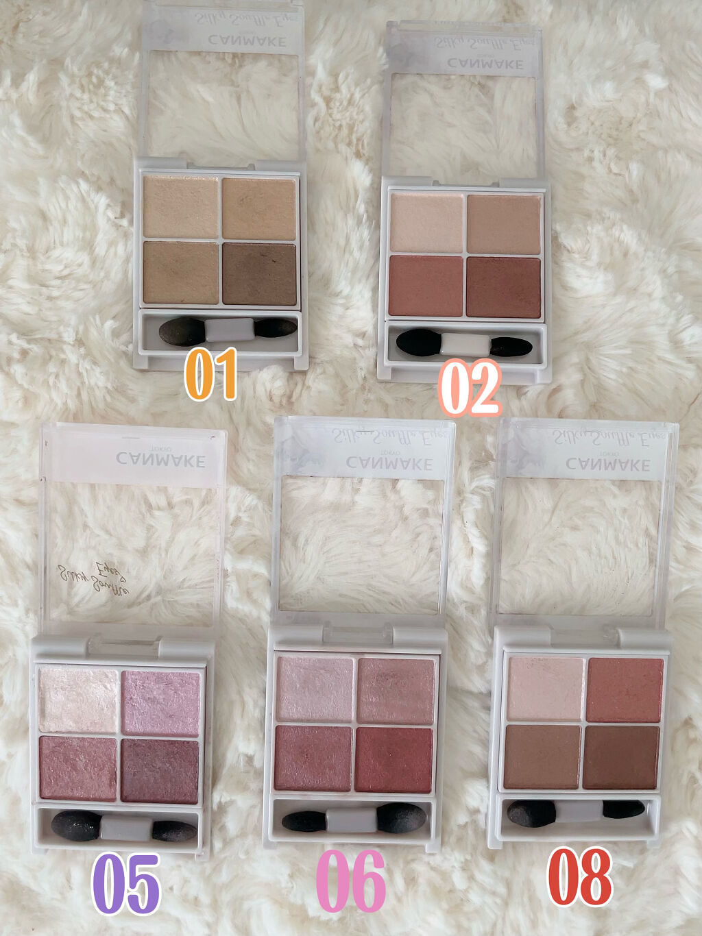 シルキースフレアイズ/キャンメイク/アイシャドウパレットを使ったクチコミ（2枚目）