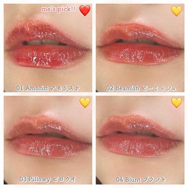 HOLIKA HOLIKA ハートクラッシュベアグレイズティントのクチコミ「ツヤ感とハートパケが堪らない😣🩷

HOLIKAHOLIKA様( @holikaholika_.....」（2枚目）