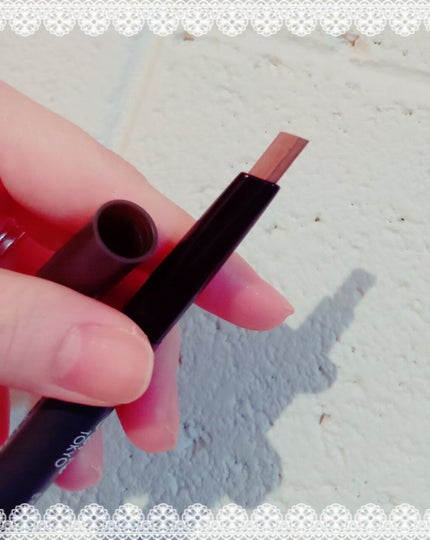 ツートンカラーアイブロウペンシル 08 ピンク系ブラウンの髪に/GENE TOKYO/アイブロウペンシルを使ったクチコミ(3枚目)