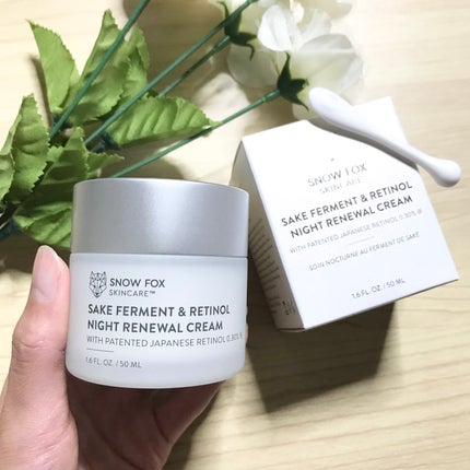 試してみた】SAKE ナイトクリーム SNOW FOX SKINCAREの効果・肌 試してみた】SAKE ナイトクリーム SNOW FOX SKINCAREの効果・肌