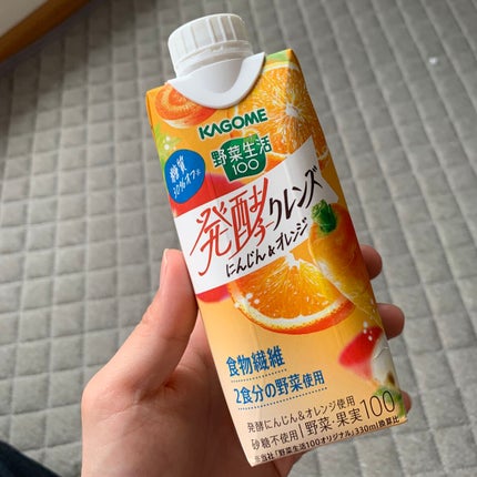 カゴメ 野菜生活100 発酵クレンズにんじん&オレンジのクチコミ「カゴメ
野菜生活100 発酵クレンズにんじん&オレンジ
ジュースクレンズよく最近聞くけど
実.....」(2枚目)