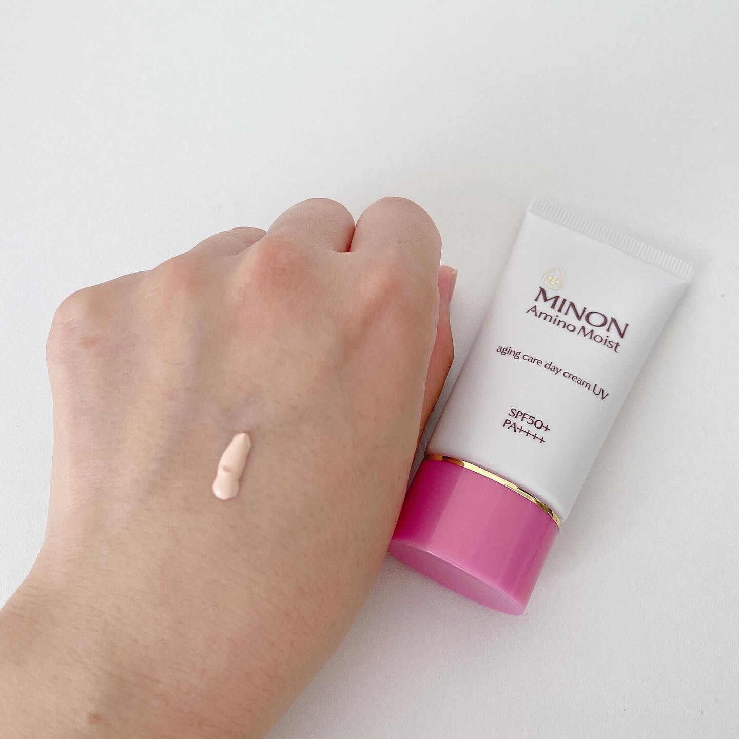 ミノン アミノモイスト エイジングケア デイクリームUV/ミノン/日焼け止めクリームを使ったクチコミ（2枚目）