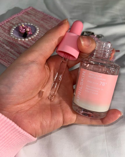 ピンクアロエムチンセラム/APRILSKIN/美容液を使ったクチコミ(3枚目)