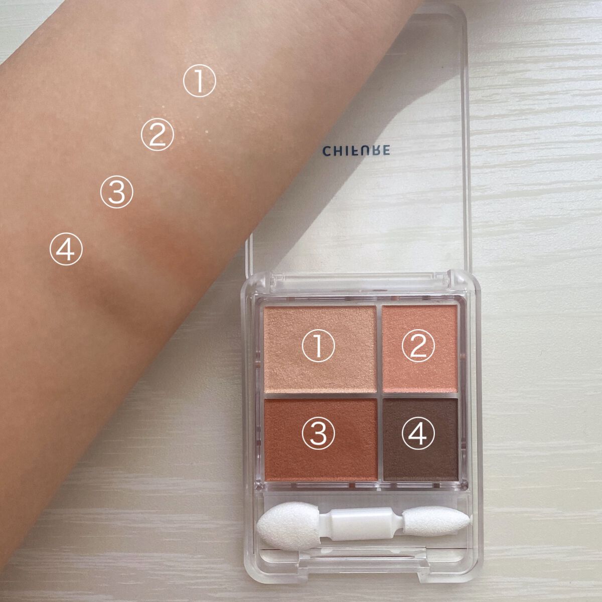 グラデーション アイシャドウ/ちふれ/アイシャドウパレットを使ったクチコミ(2枚目)