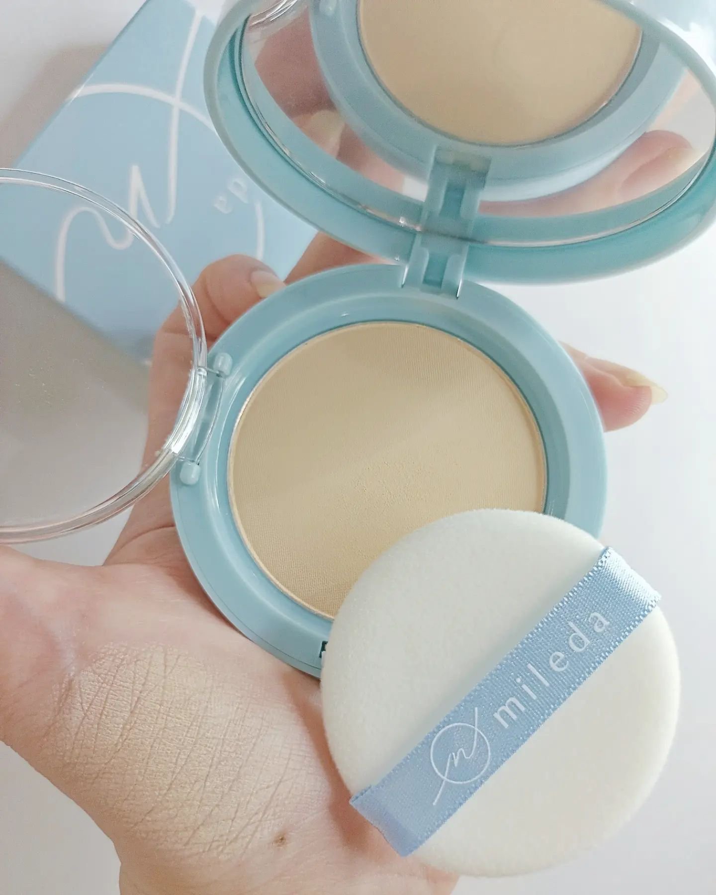 スムースフィットファンデーション/mileda/パウダーファンデーションを使ったクチコミ（2枚目）