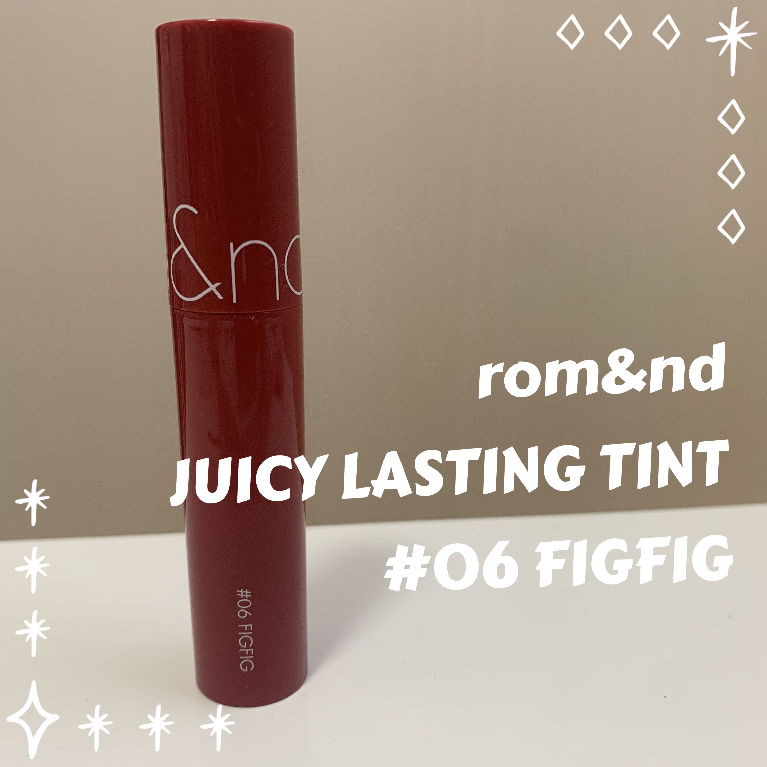 ジューシーラスティングティント/rom&nd/リップティントを使ったクチコミ（1枚目）