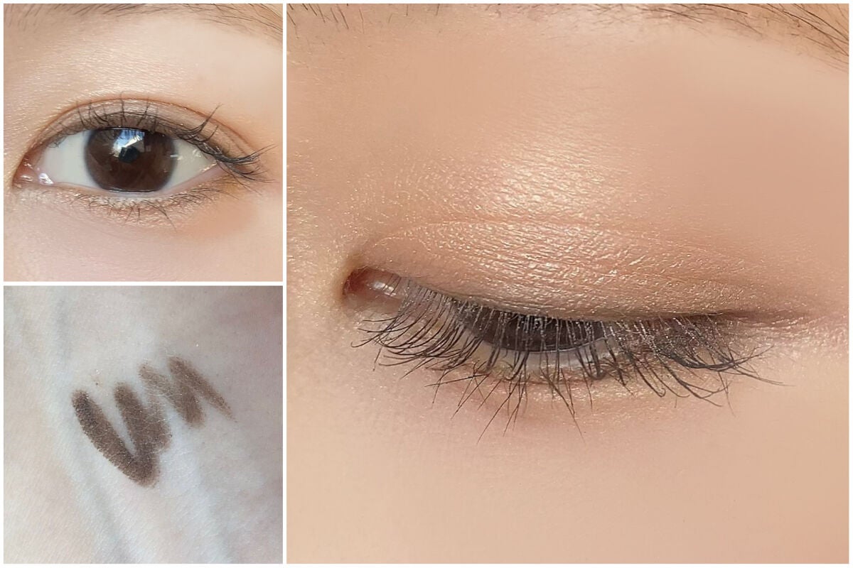 ジェルアイライナー/CEZANNE/ジェルアイライナーを使ったクチコミ(2枚目)