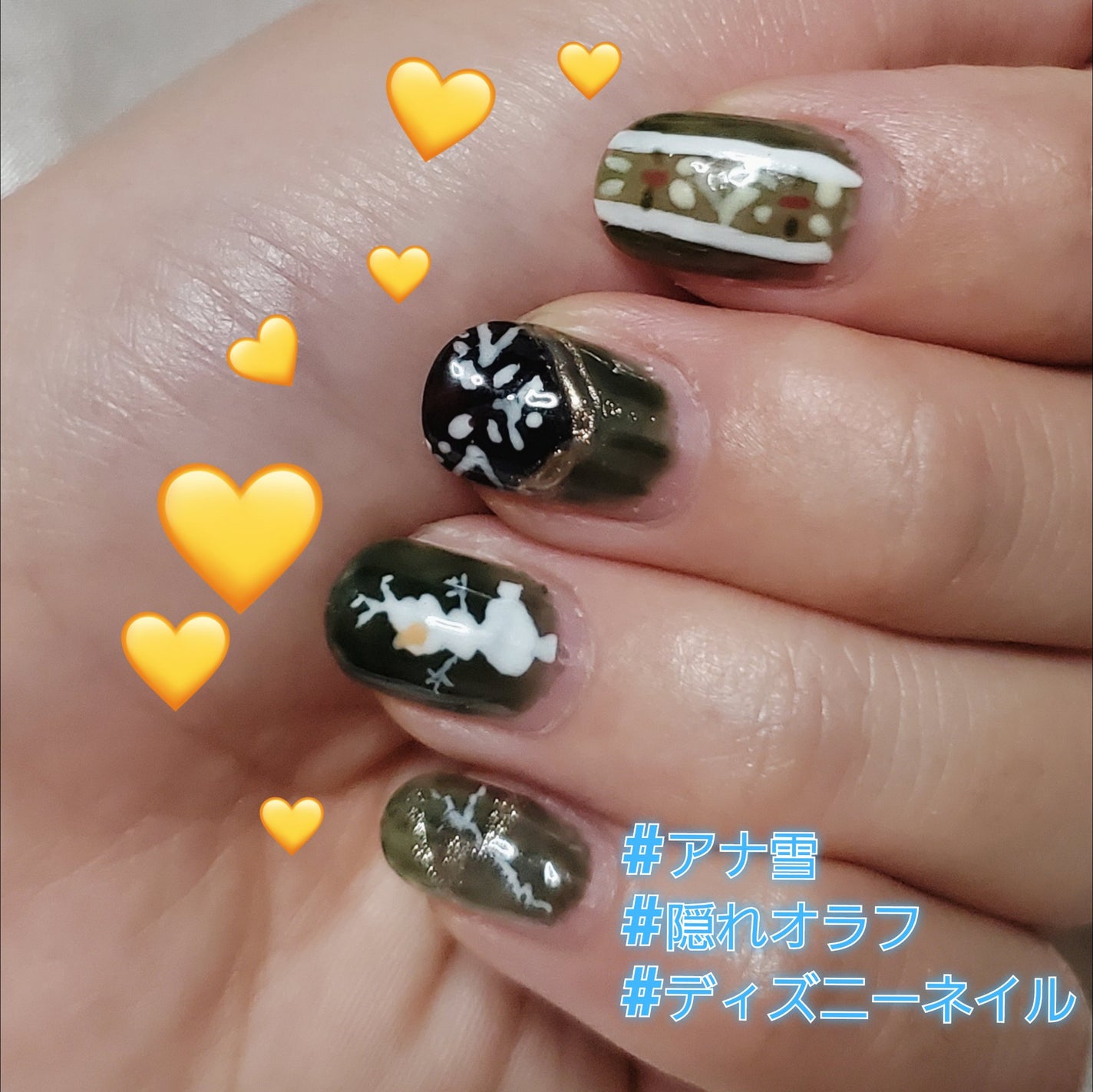 🧸kumako🧸フォロバ100 on LIPS 「セルフネイル日記先日ディズニーシーに行く用事があり、シーに行く..」(2枚目)