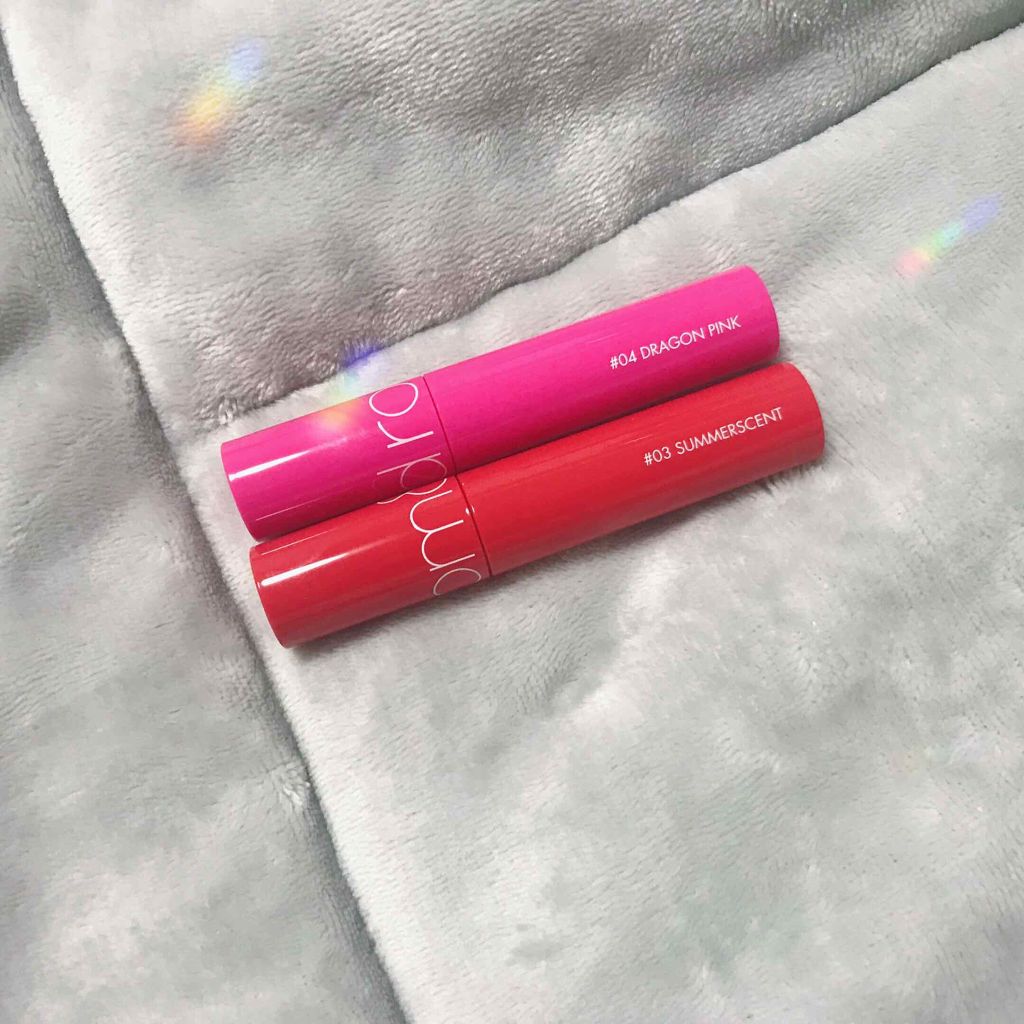 ジューシーラスティングティント/rom&nd/リップティントを使ったクチコミ（1枚目）