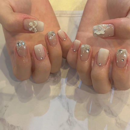 Iuna. Mizuki on LIPS 「.スペシャルプラン🤍#nail#nailstagram#gel..」(1枚目)