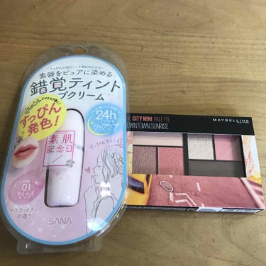 シティミニパレット PK-1 ダウンタウン サンライズ/MAYBELLINE NEW YORK/パウダーアイシャドウを使ったクチコミ（1枚目）