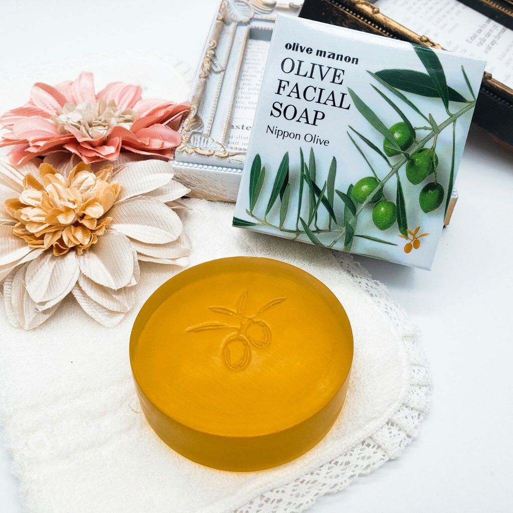 オリーブフェイシャルソープ/オリーブマノン/洗顔石鹸を使ったクチコミ（1枚目）