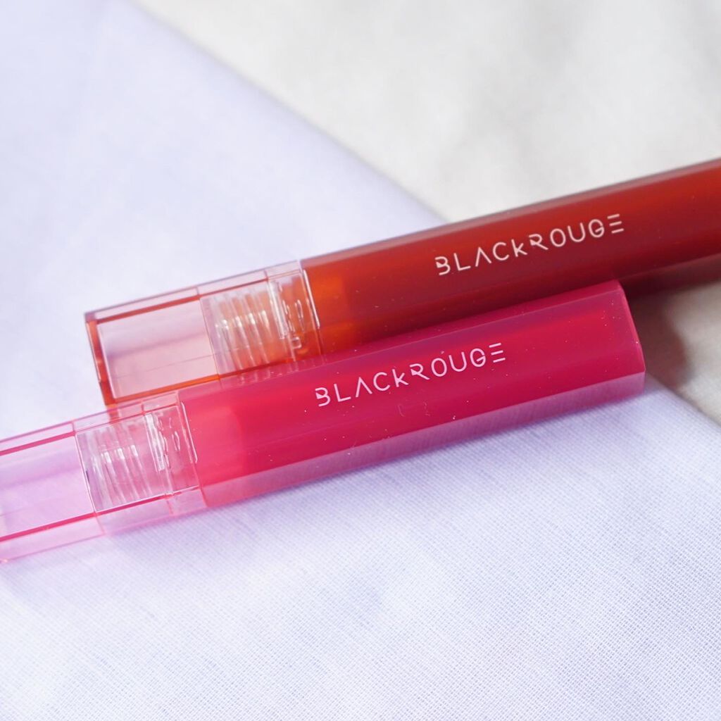 HALF&HALF WATER TINT /BLACK ROUGE/リップグロスを使ったクチコミ(4枚目)