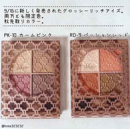 グロッシーリッチ アイズ N/Visée/アイシャドウパレットを使ったクチコミ(2枚目)