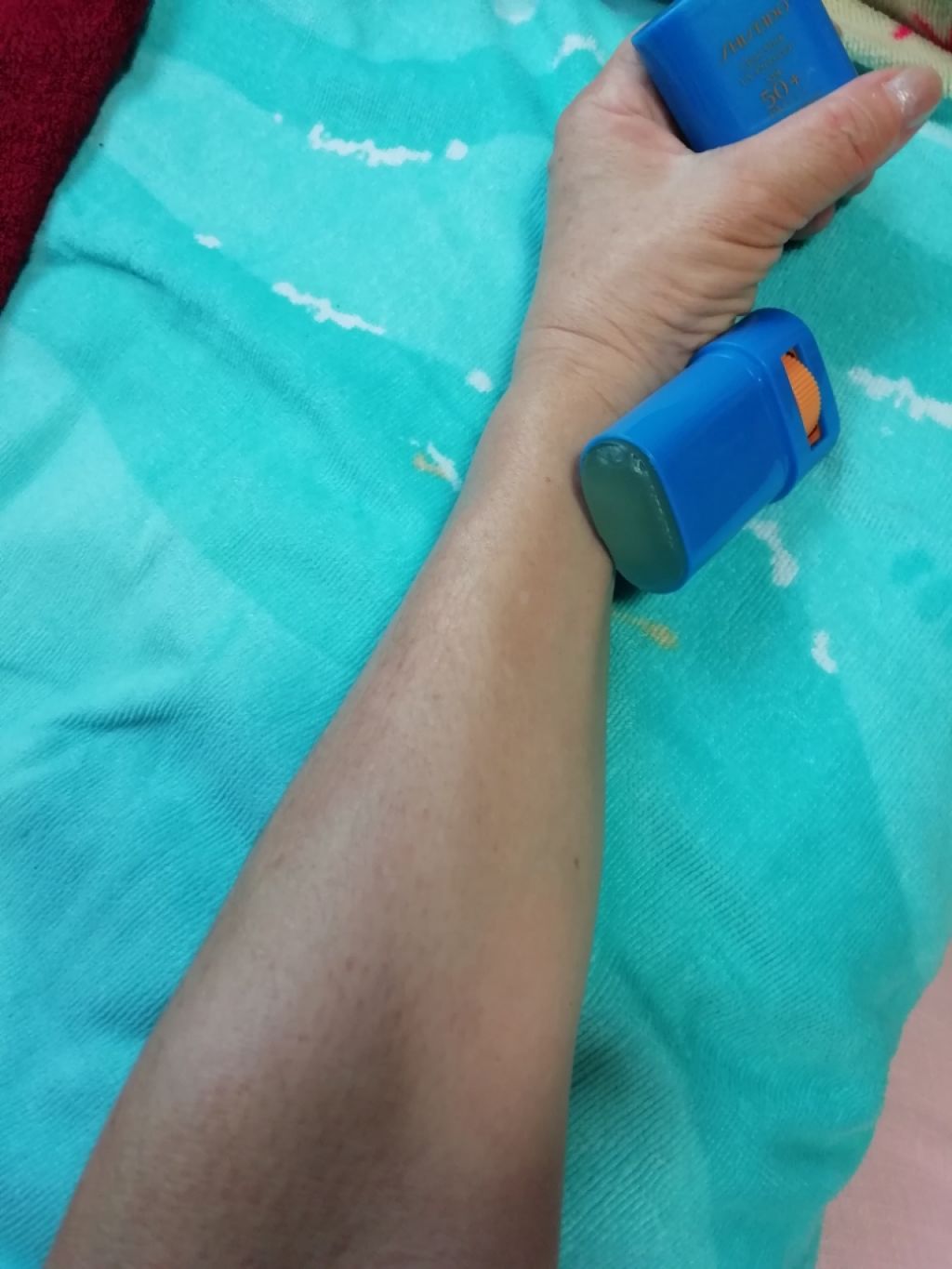 クリアスティック UVプロテクター/SHISEIDO/日焼け止め・UVケアを使ったクチコミ(4枚目)