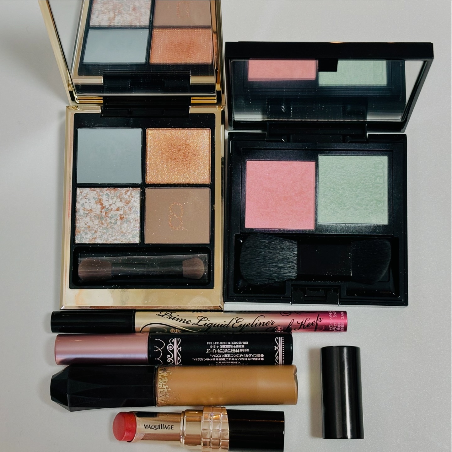 カネボウ ムードブースティングブラッシュ EX1 Ephemeral Shell Pink/KANEBO/パウダーチークを使ったクチコミ（2枚目）