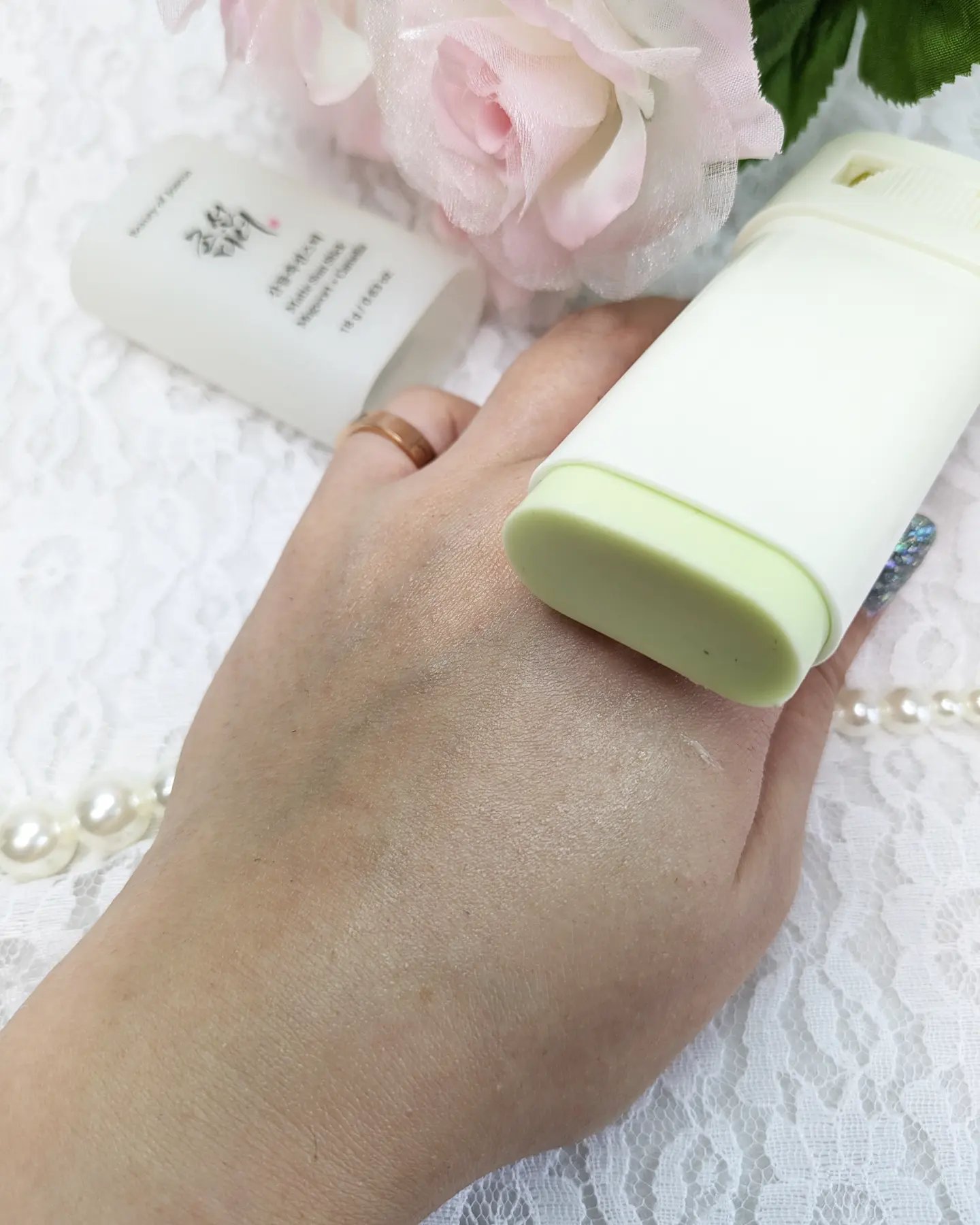 ヨモギサンスティック /Beauty of Joseon/日焼け止めスティックを使ったクチコミ（2枚目）